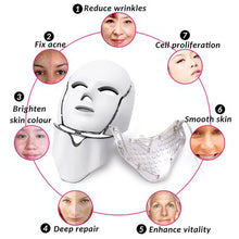 Load image into Gallery viewer, 7 Color Electric Therapy LED Face Neck Mask For Healthy Skin Rejuvenation_2
