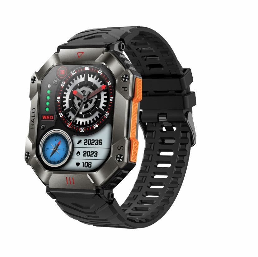 KR80 Bluetooth HD Heal Monitoring Smart Watch - Vinyl_0