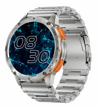 Load image into Gallery viewer, AK59 Smart Watch HD AMLOED Screen w/ health monitoring - Silver Steel Strap_0
