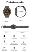 Load image into Gallery viewer, AK59 Smart Watch HD AMLOED Screen w/ health monitoring - Silver Steel Strap_8
