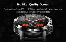 Load image into Gallery viewer, Smart Watch K52 Watches Men Wome Sports Fitness Modes Bluetooth Call Health Monitor 400mah 1.39Inch HD Smartwatch - Black_3
