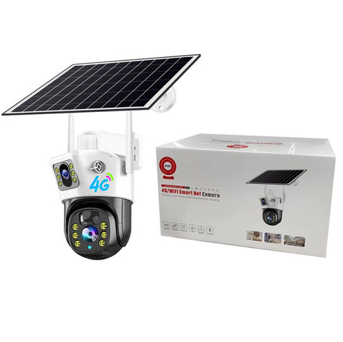 V380PRO Solar Camera 4MP Dual Lens Home Security Camera With Solar Panel - 4G CAMERA ONLY_0